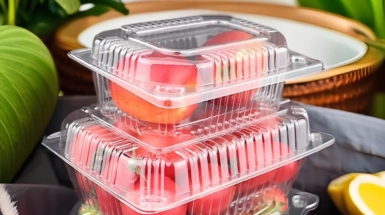 Plastic Thermoforming Machine - three station