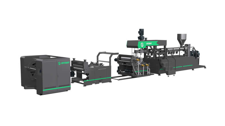Plastic sheet machine