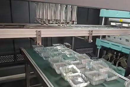 High Efficiency Plastic Cup Lid Machine Automatic Cup Lid Thermoforming Machine Plastic Food Container Making Machine Plant