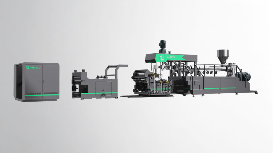 Plastic sheet machine